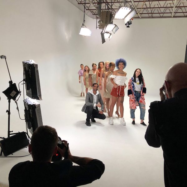 Passport to Fashion Models Pose for Video Livestream and Photography